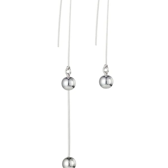 Jenny Bird Jewelry - Jenny Bird Silver Asymmetrical Drop Earrings